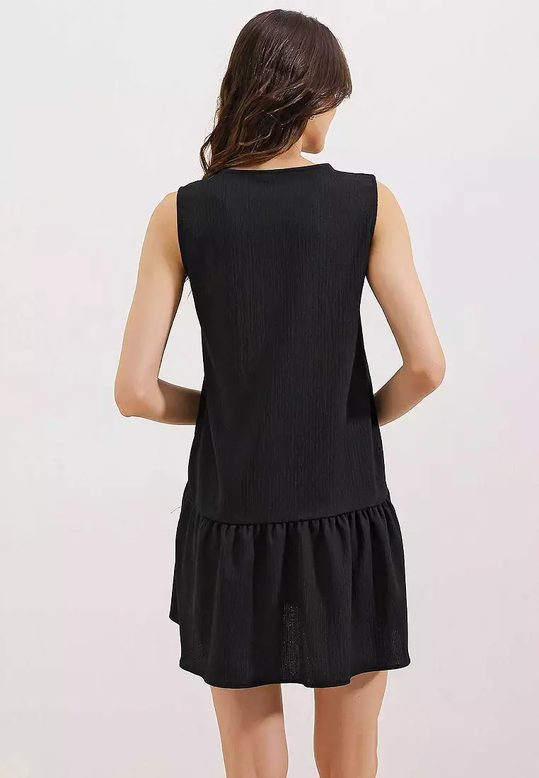 Flared Knitted Summer Dress
