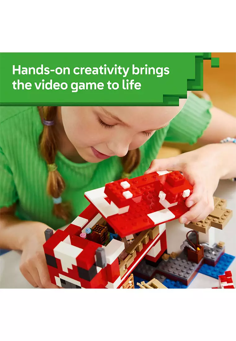 Minecraft 21270 The Mooshroom House, Age 8+, Building Blocks, 2025 (500pcs)