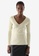 COS white V-Neck Knitted Top E8CDEAA2C510D8GS_1