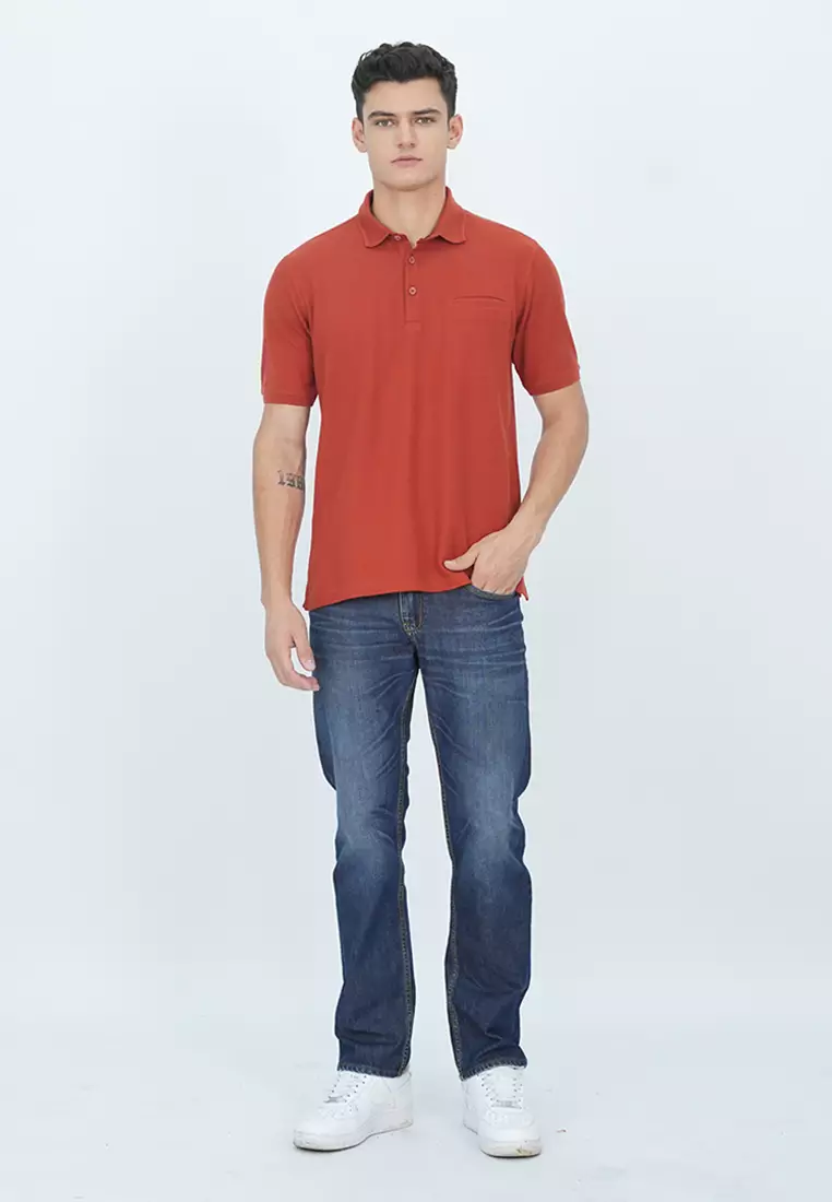 LGS - Vilano Collection - Kaos Polo Casual Pria - Lengan Pendek - Kerah Wangky  - Slim Fit - JWS.325.C3535F