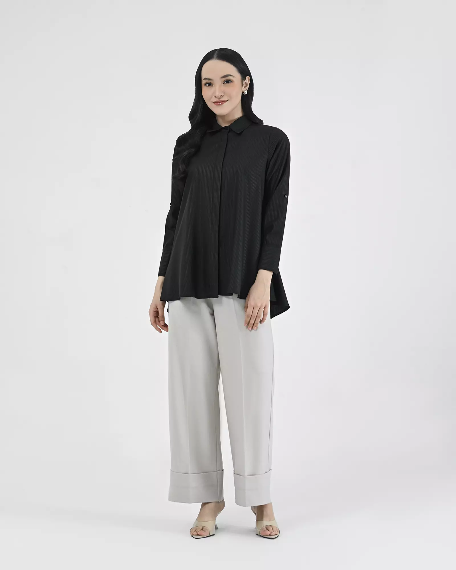 Geulis.id ARIANA TOP - Stripesblack