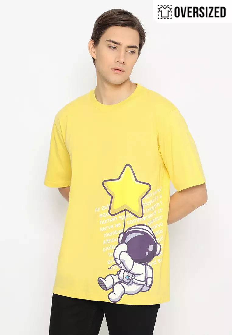 RBJ T-Shirt Cotton Combed Kuning Polo Oversized Pria 2079350061