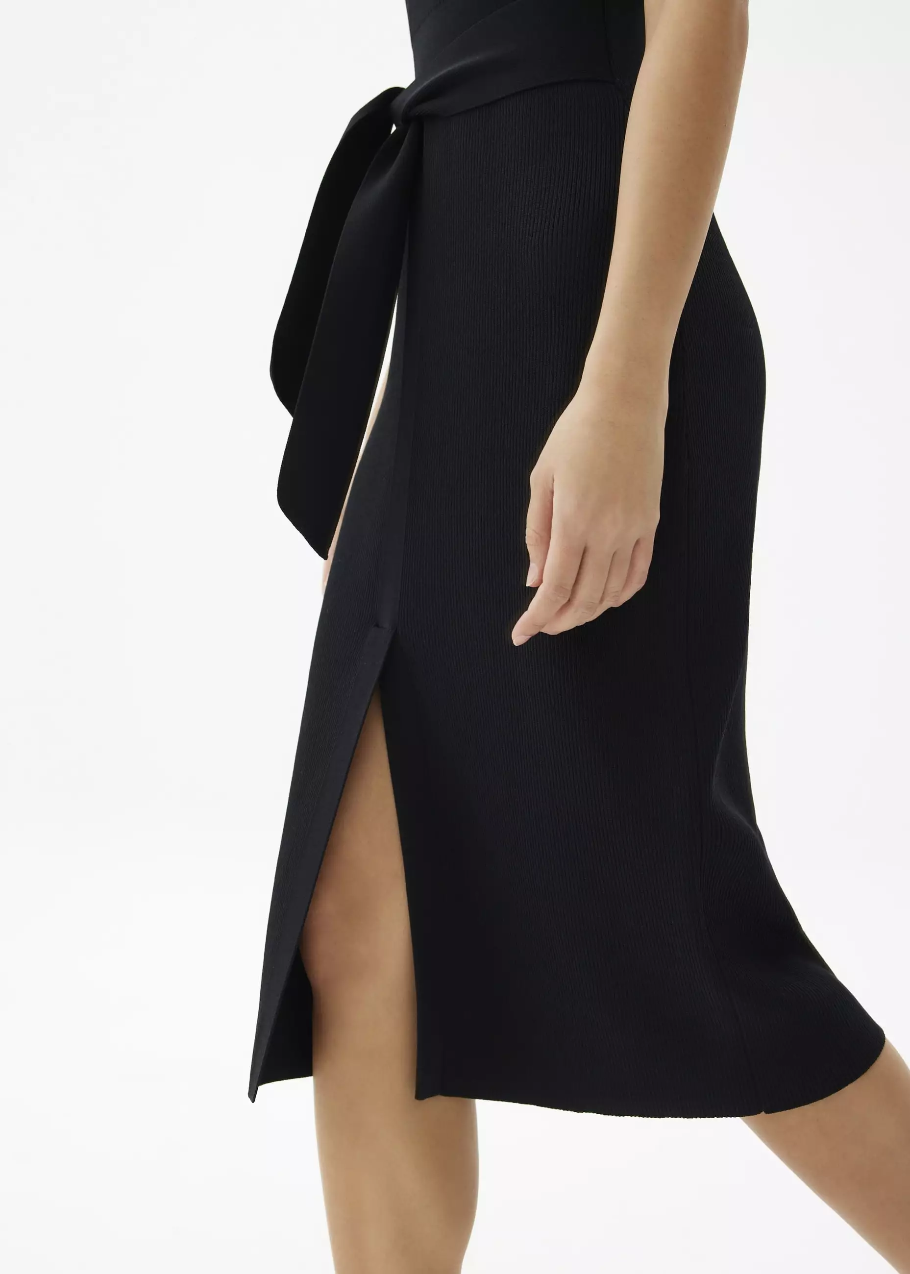 Dress Wanita - Farah Ribbed Knit Midi Dress