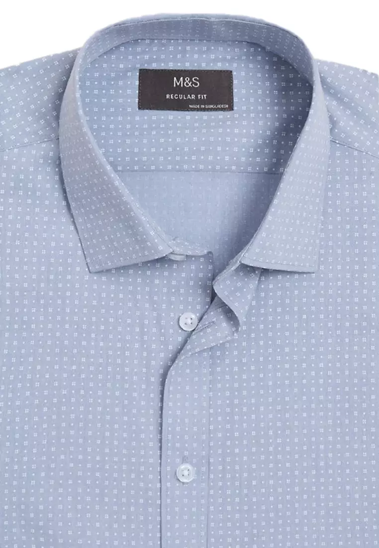Jual Marks & Spencer 2Pk Regular Fit Cotton Rich Shirts Original 2024 ...