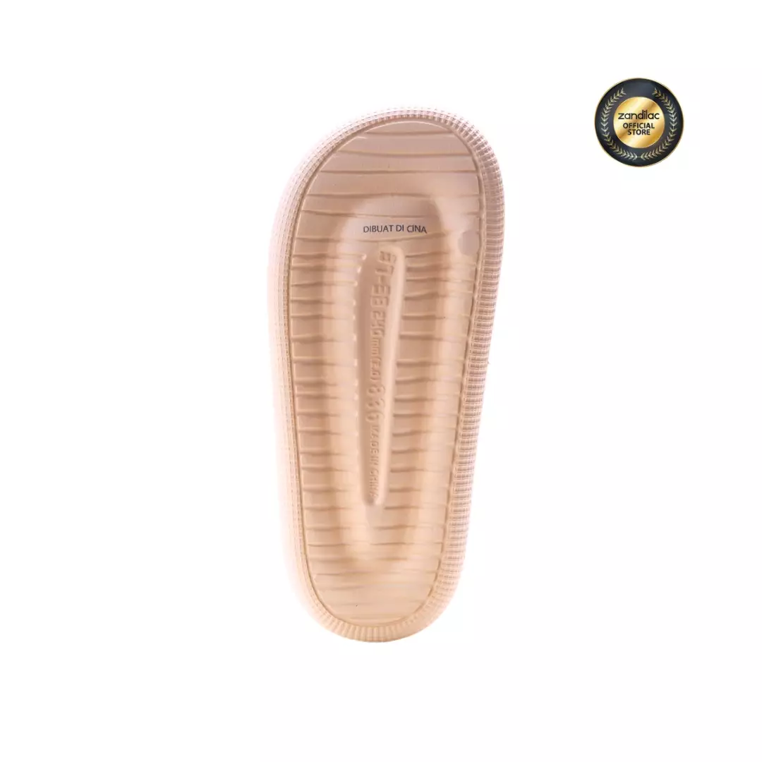 ZANDILAC - SANDAL WANITA DEWASA CH220566WD empuk full karet KUNING LEMON