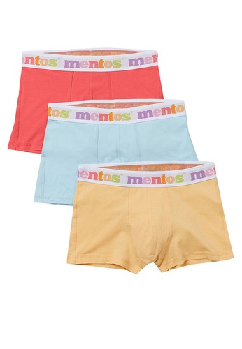 H&M red and yellow and blue and multi 3-Pack Short Cotton Trunks A0C16USA7B2ED4GS_1