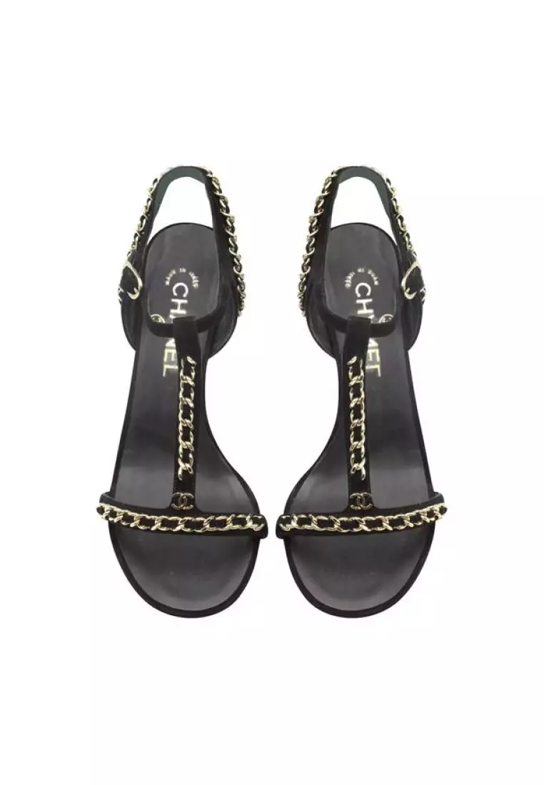 Chanel sandals online chain