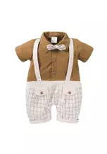 Camel Brown and White Checkered