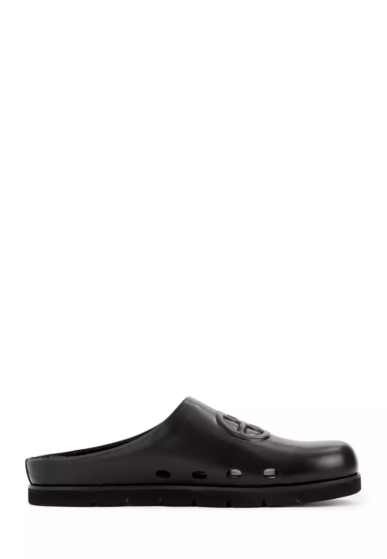 Discount on BONIA  shoes - SKU: Black Canali Mules