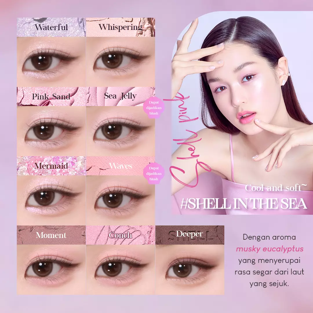 Holika Holika My Fave Mood Eye Palette (Like Shell Collection) 07 Shell In The Sea | Eyeshadow