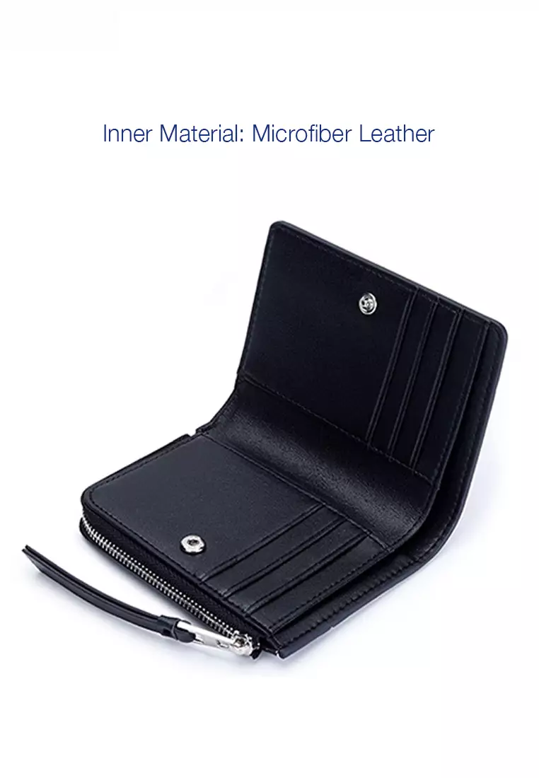 Genuine Leather Color Patching Bifold Wallet JW YT-109