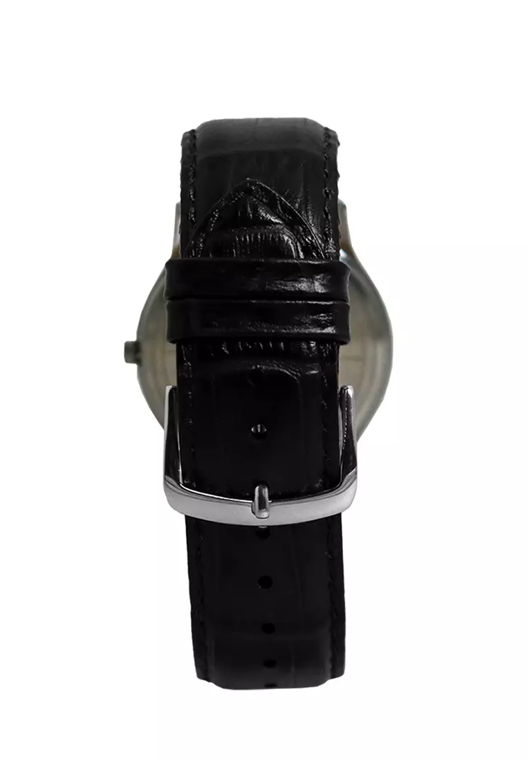 Timex Analog Black Leather Analog Quartz Watch For Men TW00NTD03E CLASSICS