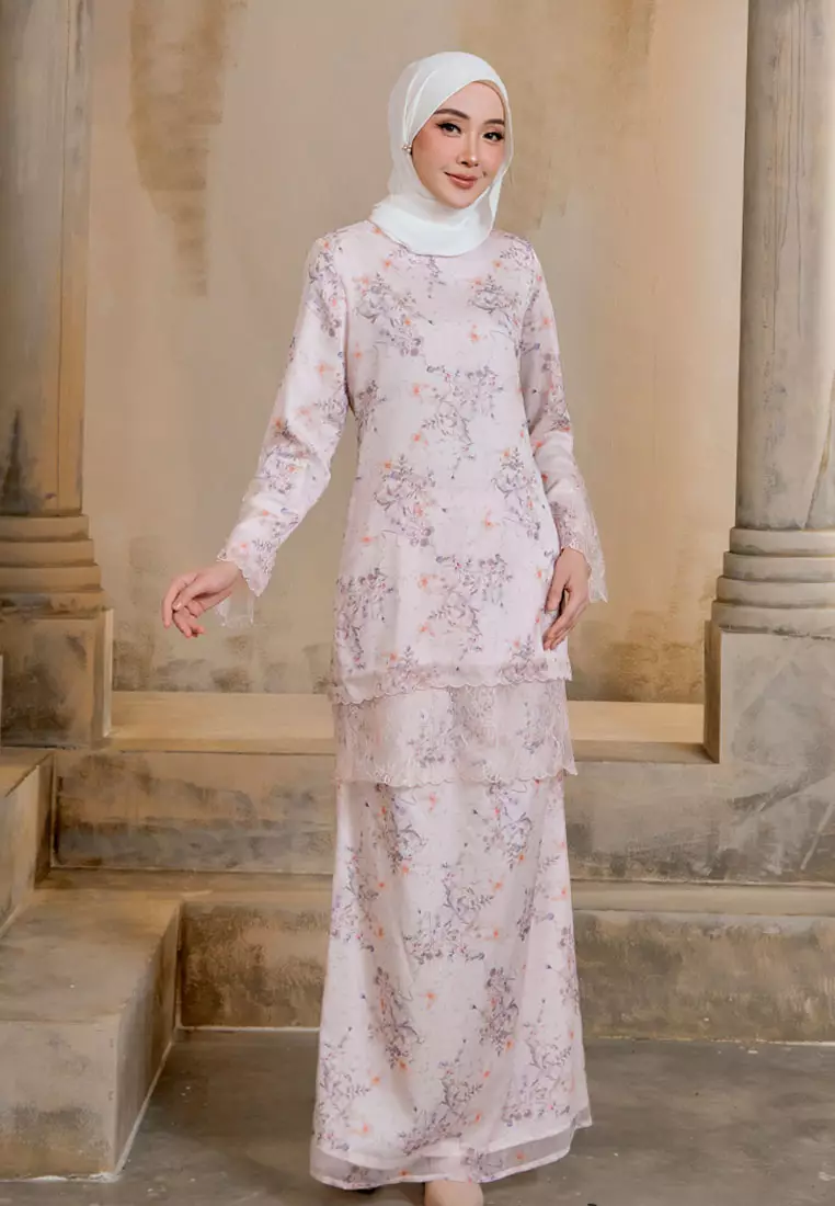 Kesuma Luxe Kurung Modern with Sequin Lace