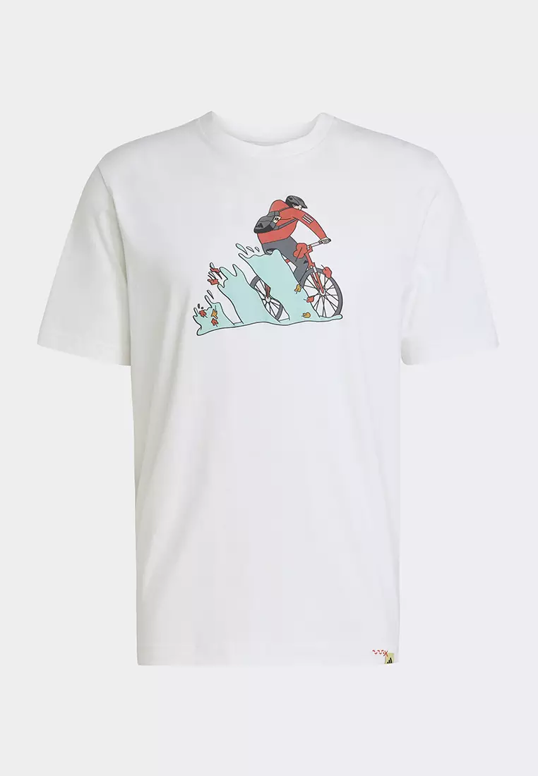 Doodle Hunt Bike Graphic T-Shirt