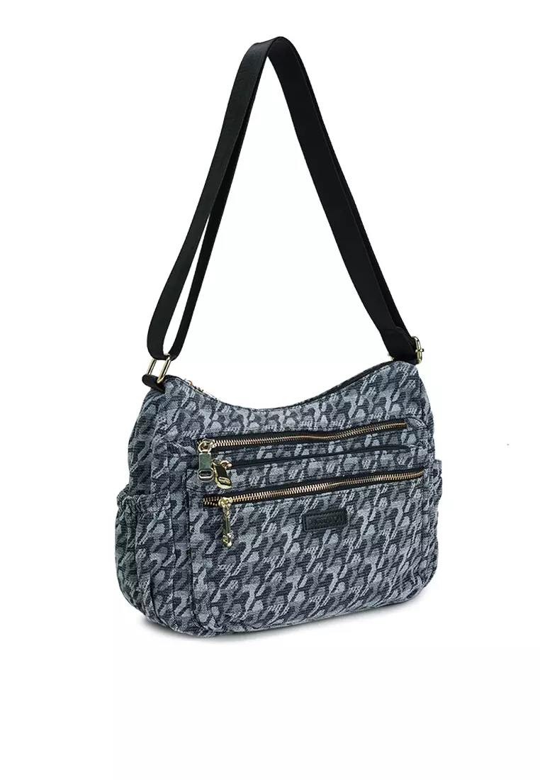 Denim Fabric Sling Bag