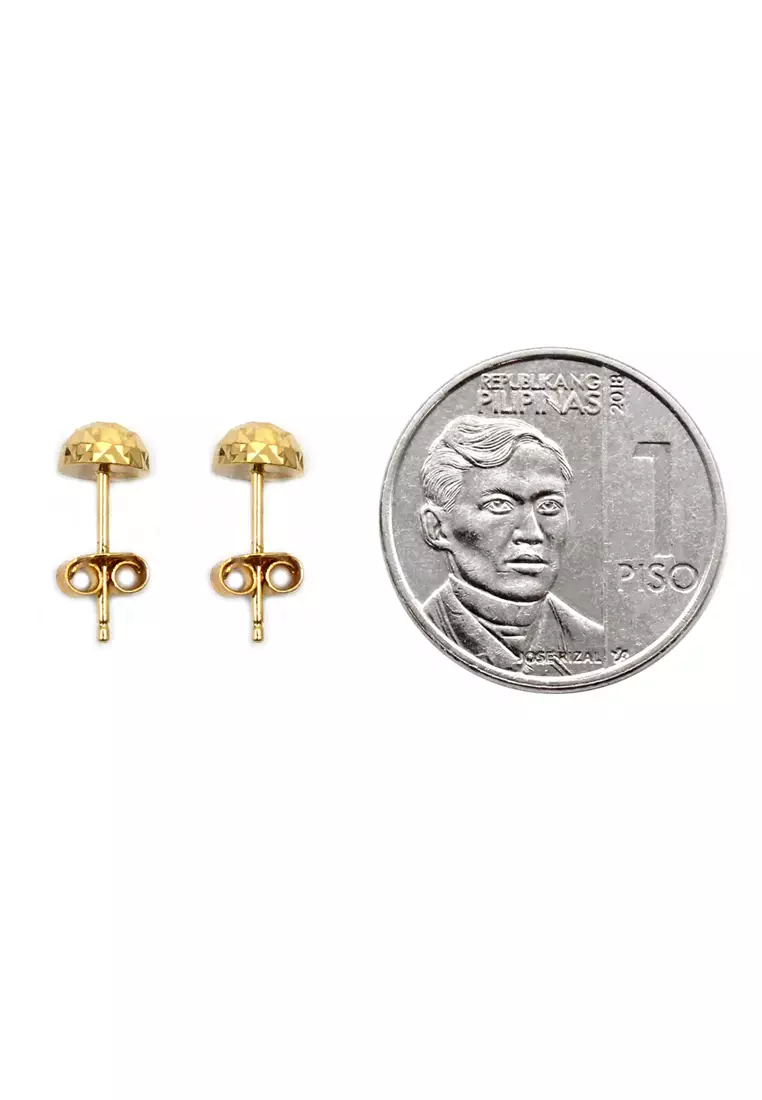 18K Italian Made Yellow Gold Earrings