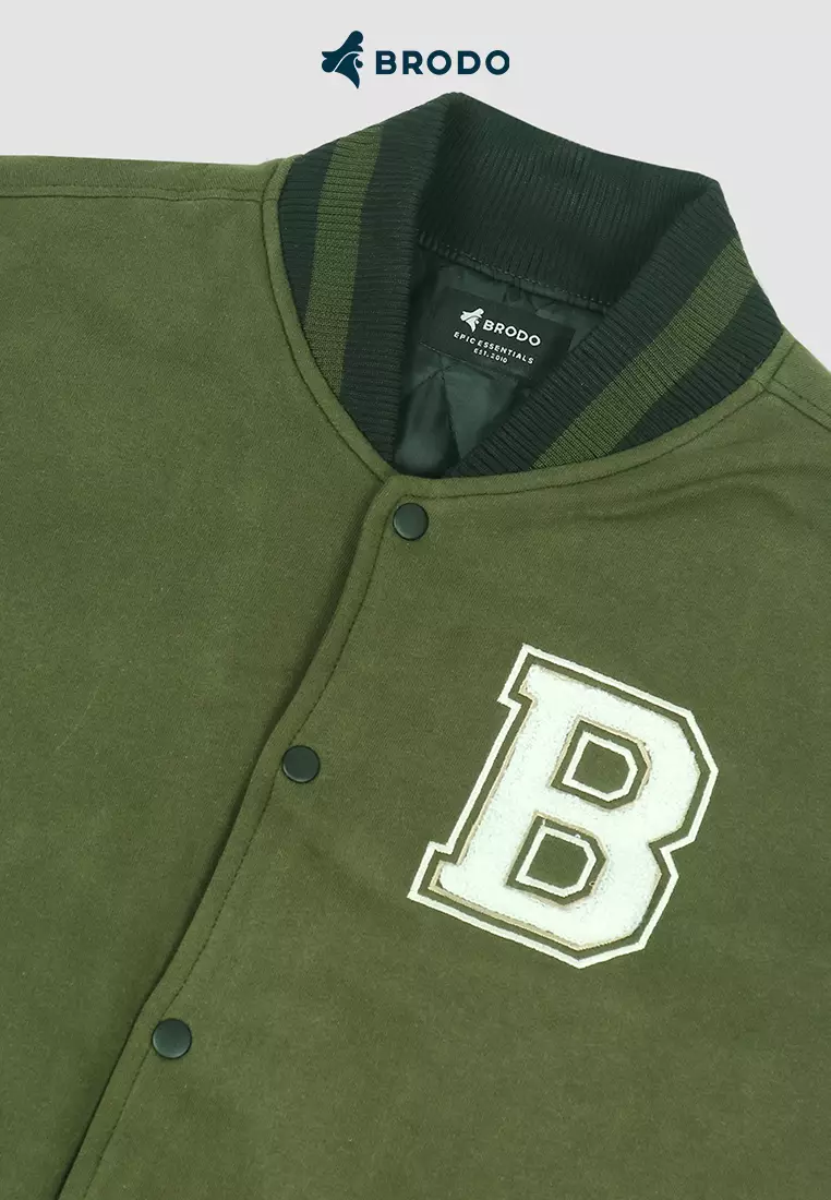 BRODO - Brodo Varsity Jacket Black Olive