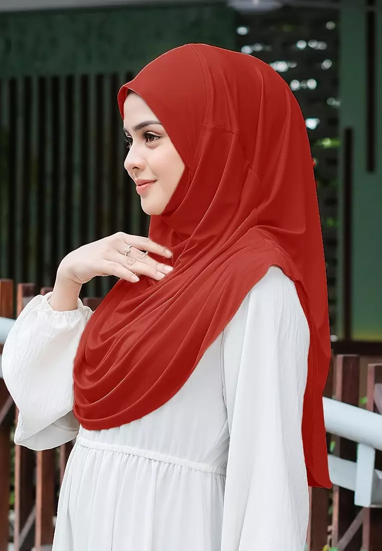 HIJAB INSTAN FATHIA - MAROON