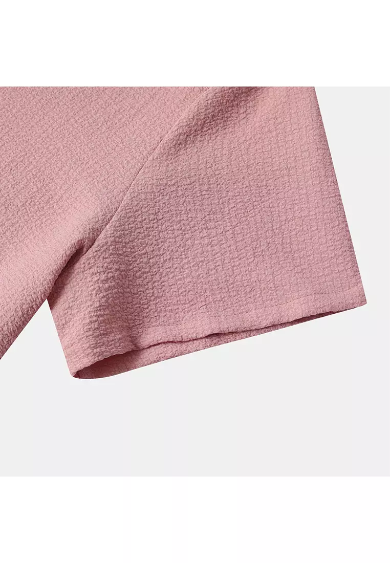 Solid Color Short-Sleeved Shirt YL-A89