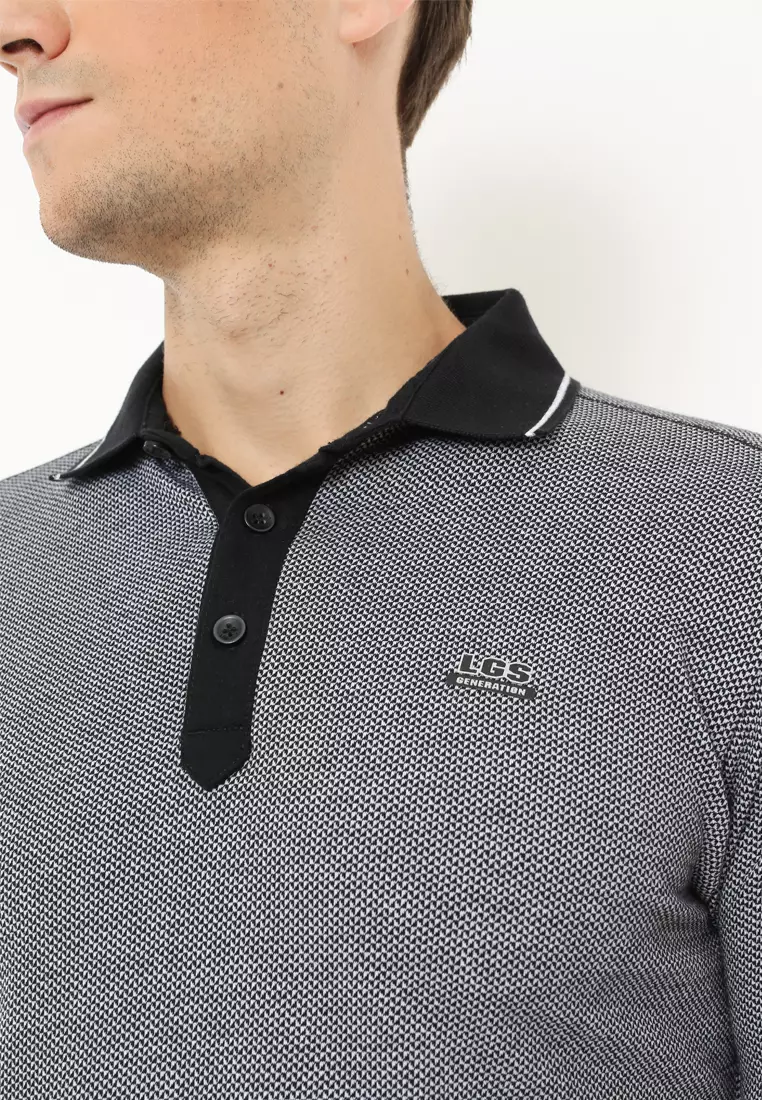 LGS - Kaos Polo Pria - Motif Polos - Katun Premium - Warna Abu Muda - JTS.324.M2507F.01.C