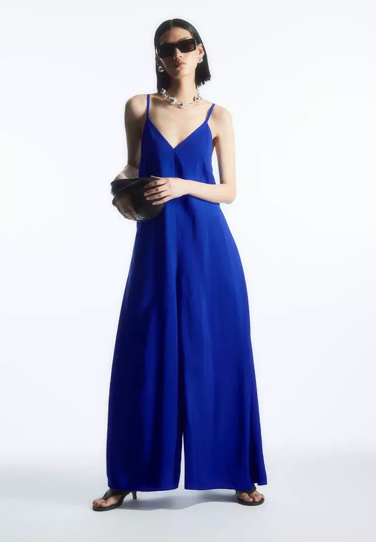 Cos navy jumpsuit hotsell