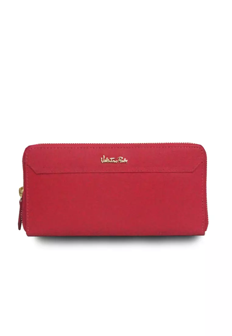 Buy Valentino Rudy Valentino Rudy Saffiano Leather Long Zip Wallet
