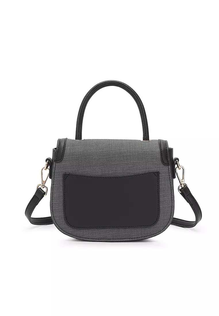 Women's Top Handle Bag / Sling Bag / Crossbody Bag / Shoulder Bag (Tas Tangan / Tas Selempang / Tas Bahu) - Hitam