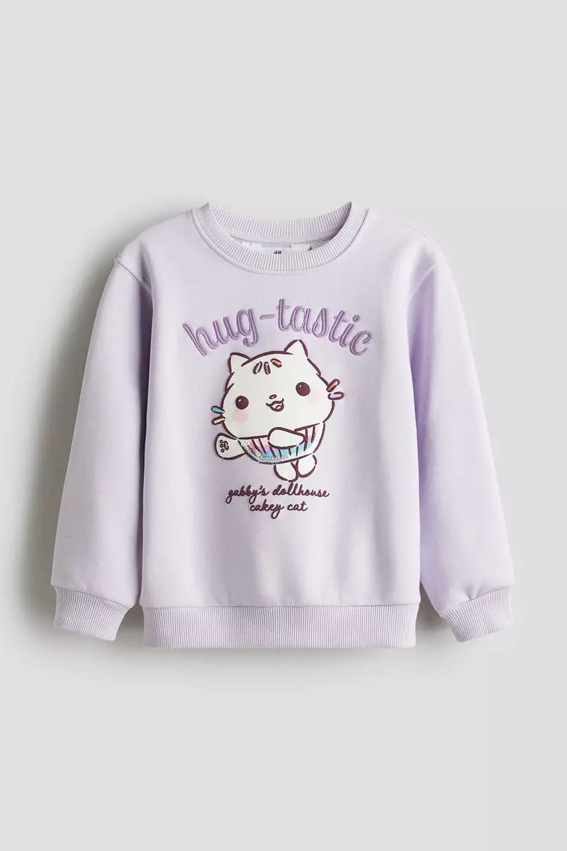 Motif-detail sweatshirt