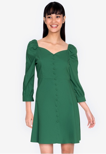Zalora green dress Clearance