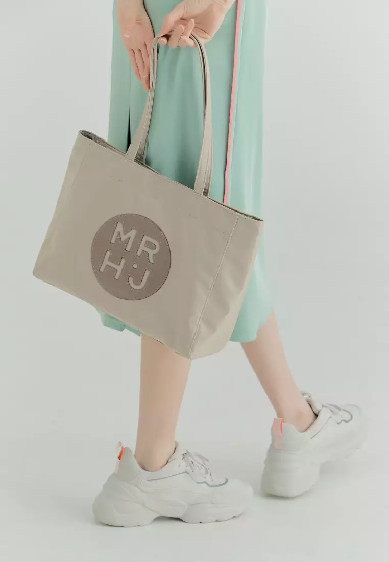 BONO Nylon Shoulder Bag Beige