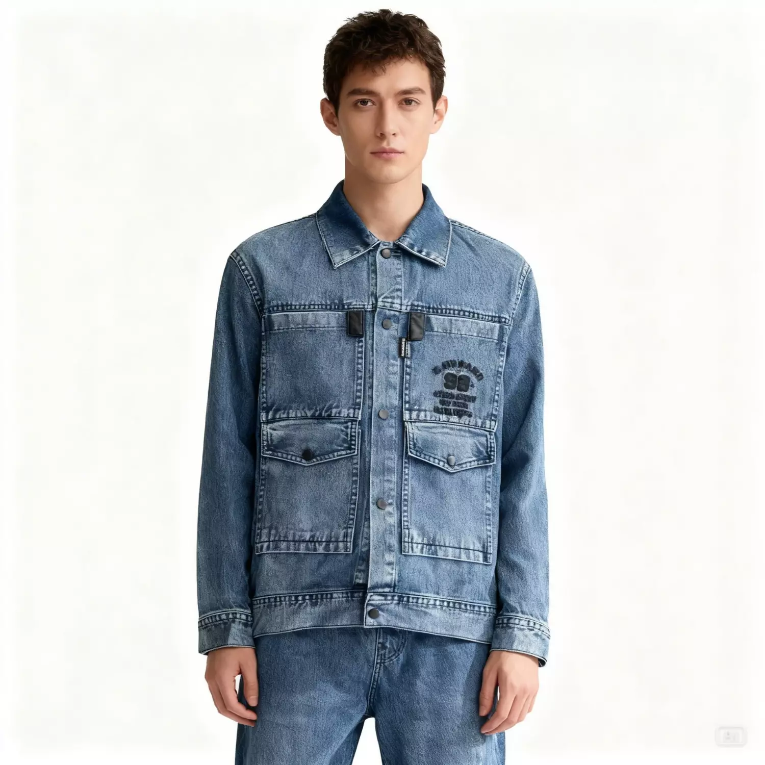 Jual Sogno Jaket Basic Denim Double Pocket Original 2026 | ZALORA ...
