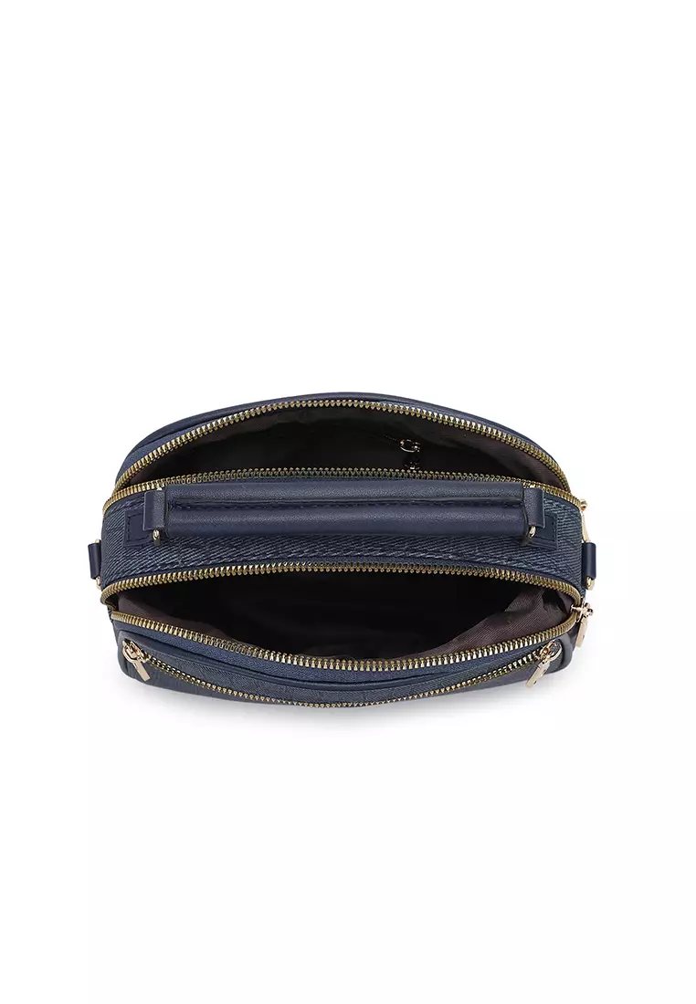 Women's Top Handle Bag / Sling Bag / Crossbody Bag / Shoulder Bag (Tas Tangan Wanita / Tas Selempang Wanita / Tas Bahu Wanita) - Biru
