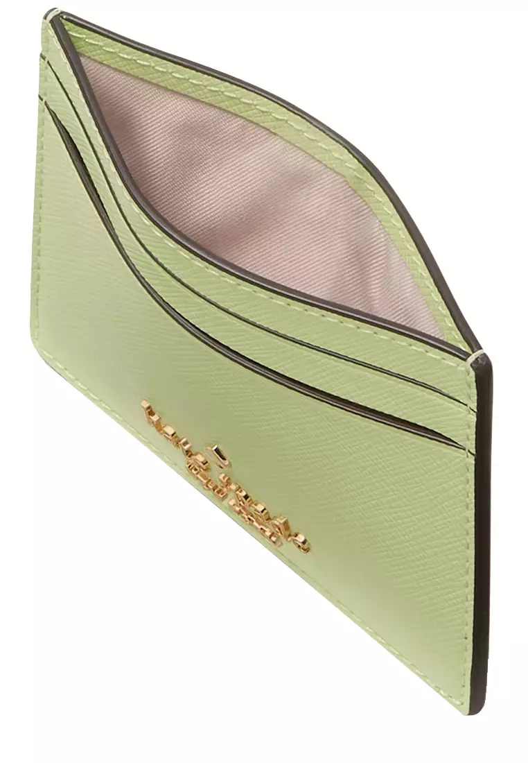 Madison Small Slim Card Holder in Matcha Latte KI368
