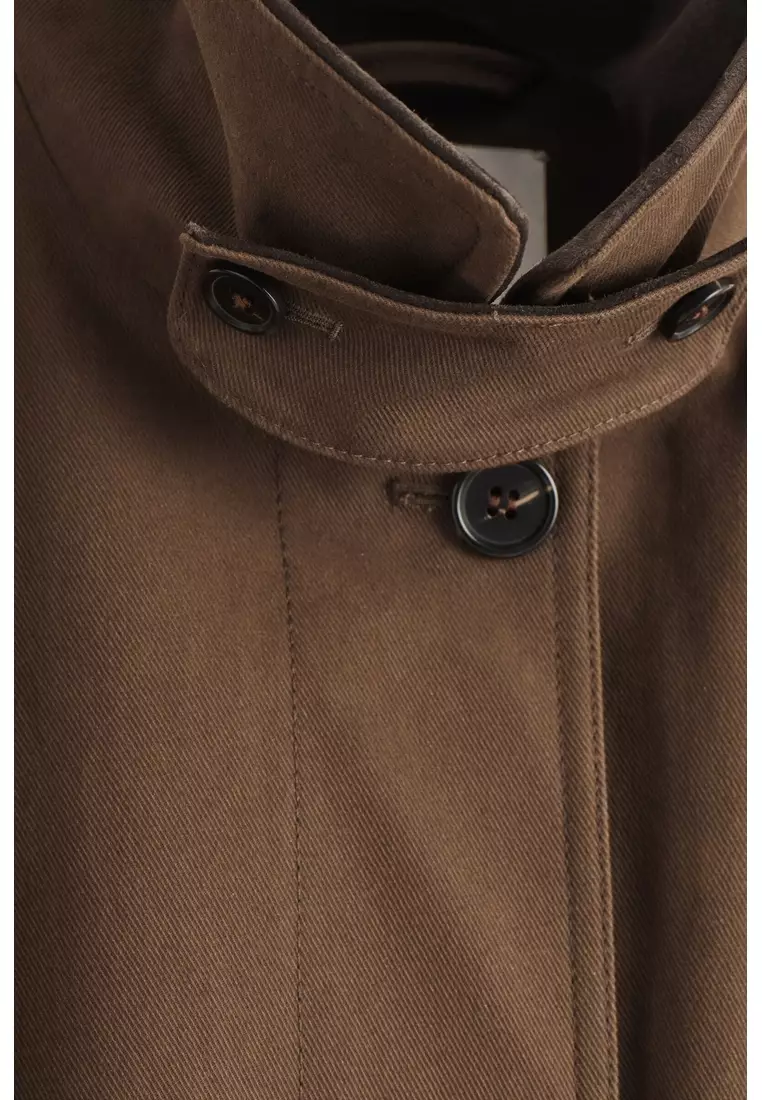 SUEDE-COLLAR FIELD JACKET