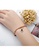 Air Jewellery gold Luxurious Round Roman Numerals Bracelet In Rose Gold 224B2ACD5F7804GS_2