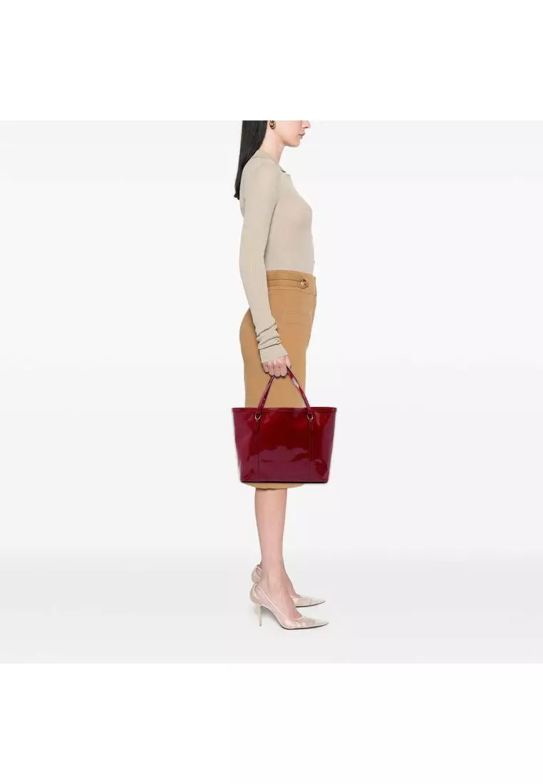 Pre-Loved Gucci Microguccissima Patent Nice Tote