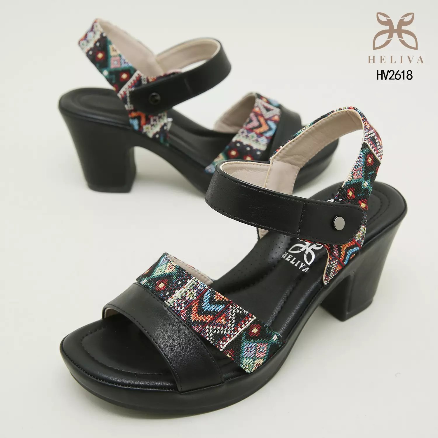 Heliva Mulan Woman Heels Sling Batik