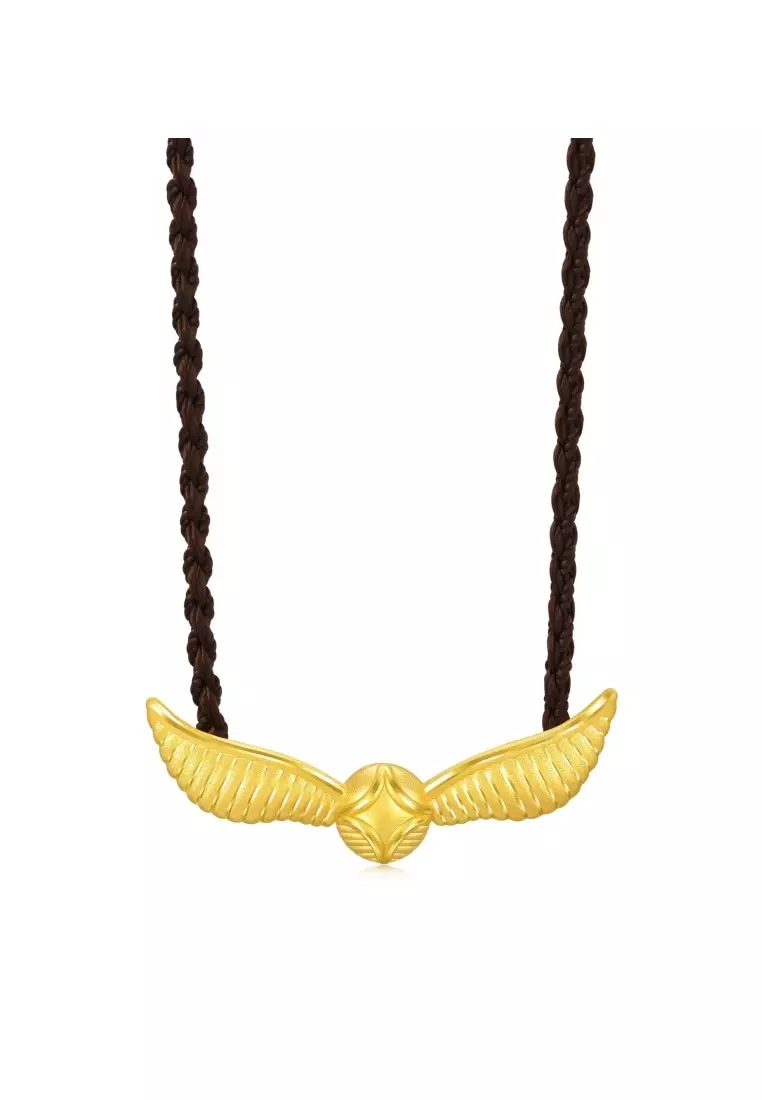 999 Gold Harry Potter Snitch Necklace for Women & Men 45cm 92855Z