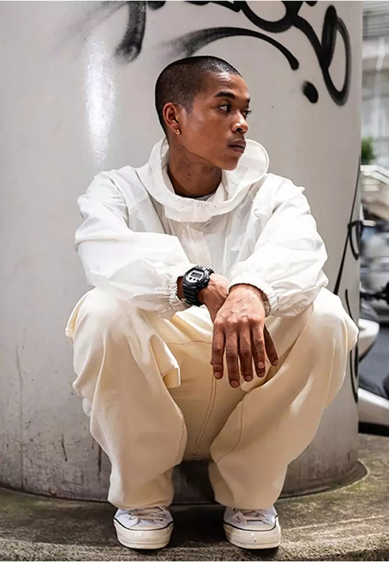 DW-6900WD-1 Men Digital Watch Black Resin Strap