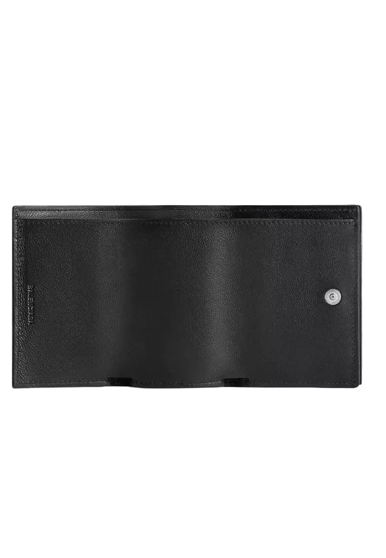 CASH MINI BAL PARIS ALLOVER Small Wallet in Black