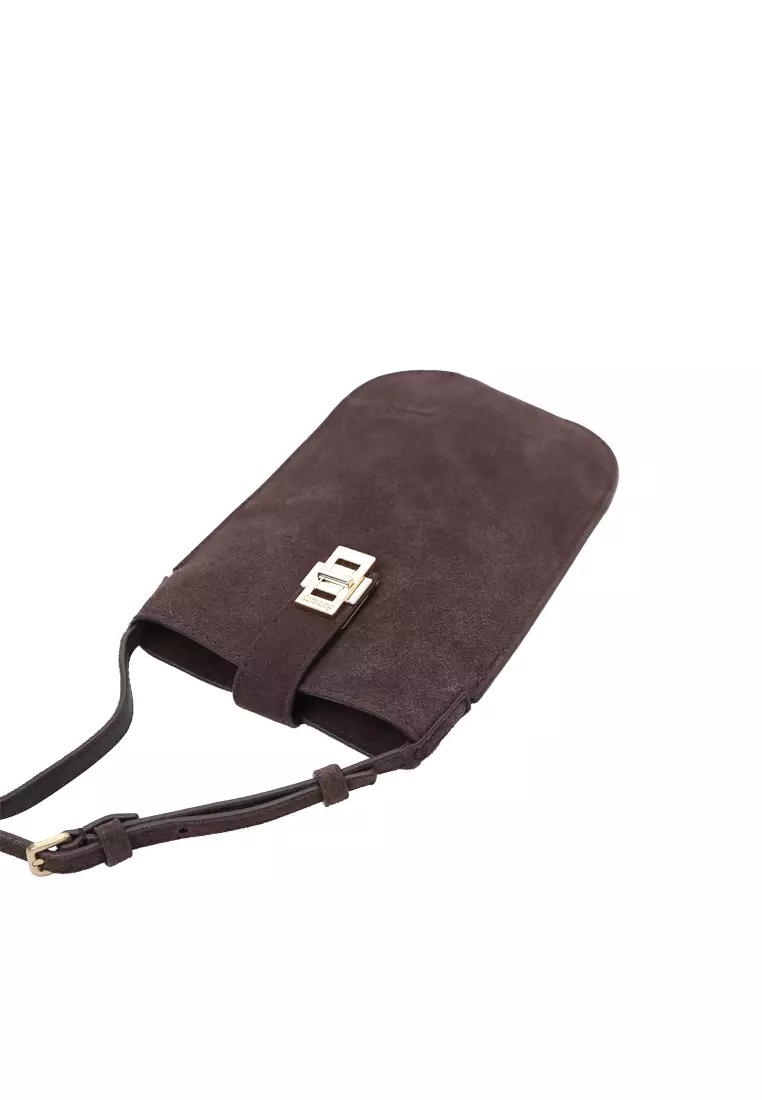 ZANA Phone Pouch - Suede Cacao