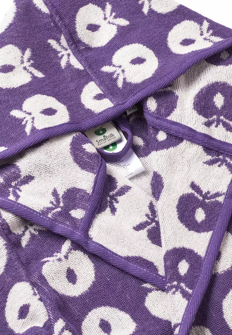 Bathrobe with apples