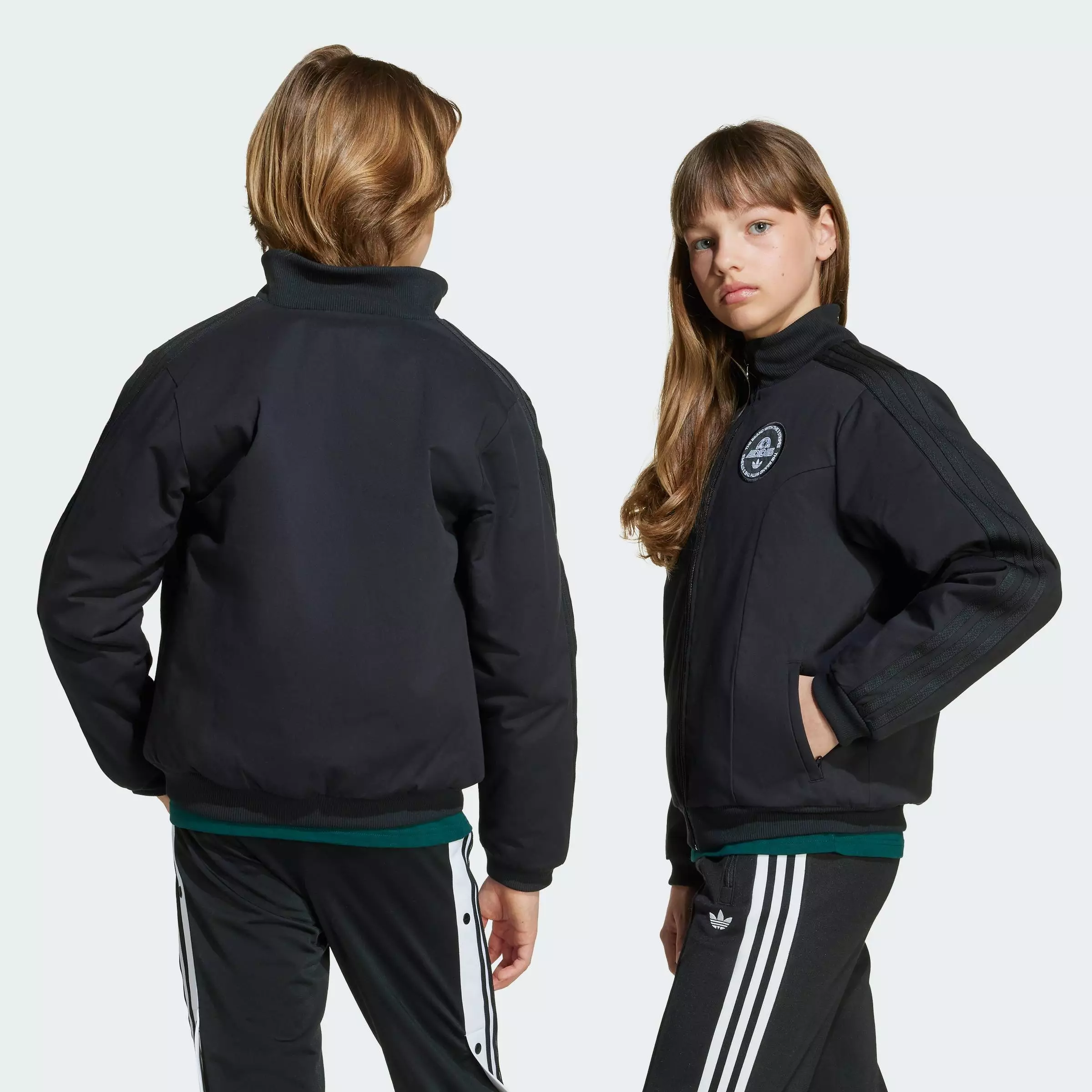Lifestyle Woven Padded Jacket Kids Unisex Black JV7706