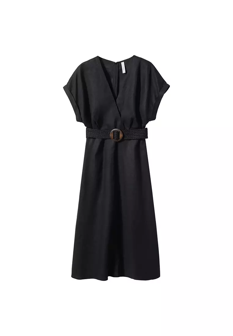 Belt Linen Dress