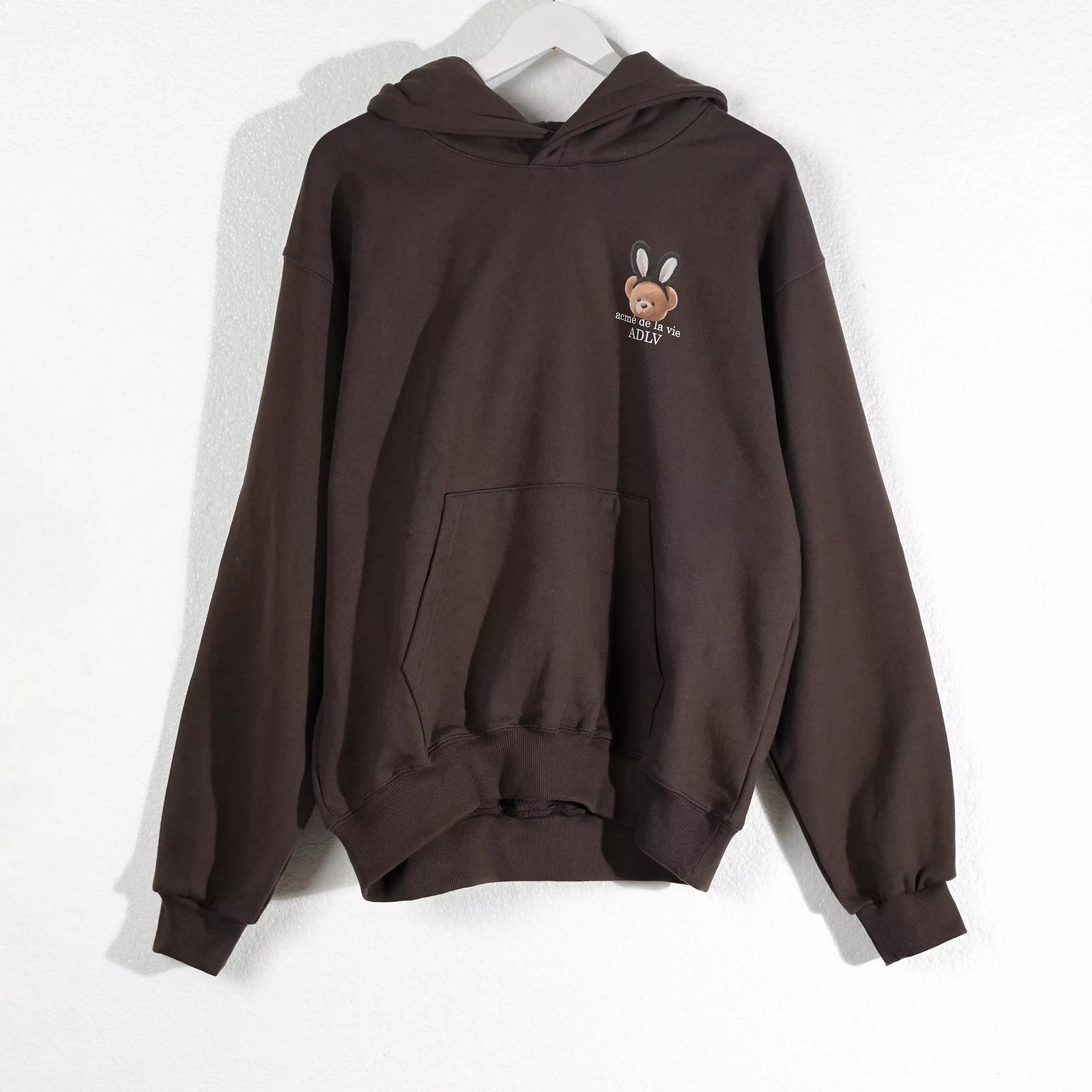 Jual Acme De La Vie Hoodie ADLV FUZZY BEAR BUNNY BLACK DARK BROWN 