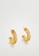Mango gold Metallic Hoop Earrings F91B0AC82C33D6GS_2