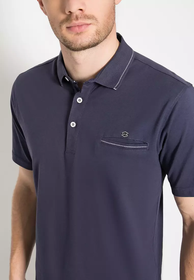 LGS - Kaos Polo Casual - Navy - Regular Fit - CTS.225.M2834.02.C