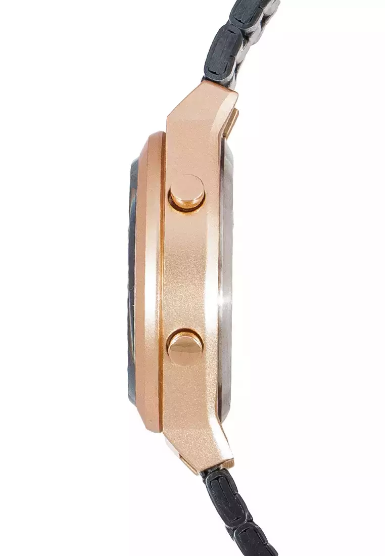 Alexandre Christie Jam Tangan Wanita - Blue Rosegold - Stainless Steel - 9385 LHBURBU