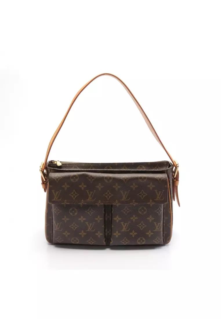 Louis+Vuitton+Bel+Air+Shoulder+Bag+Brown+Leather for sale online