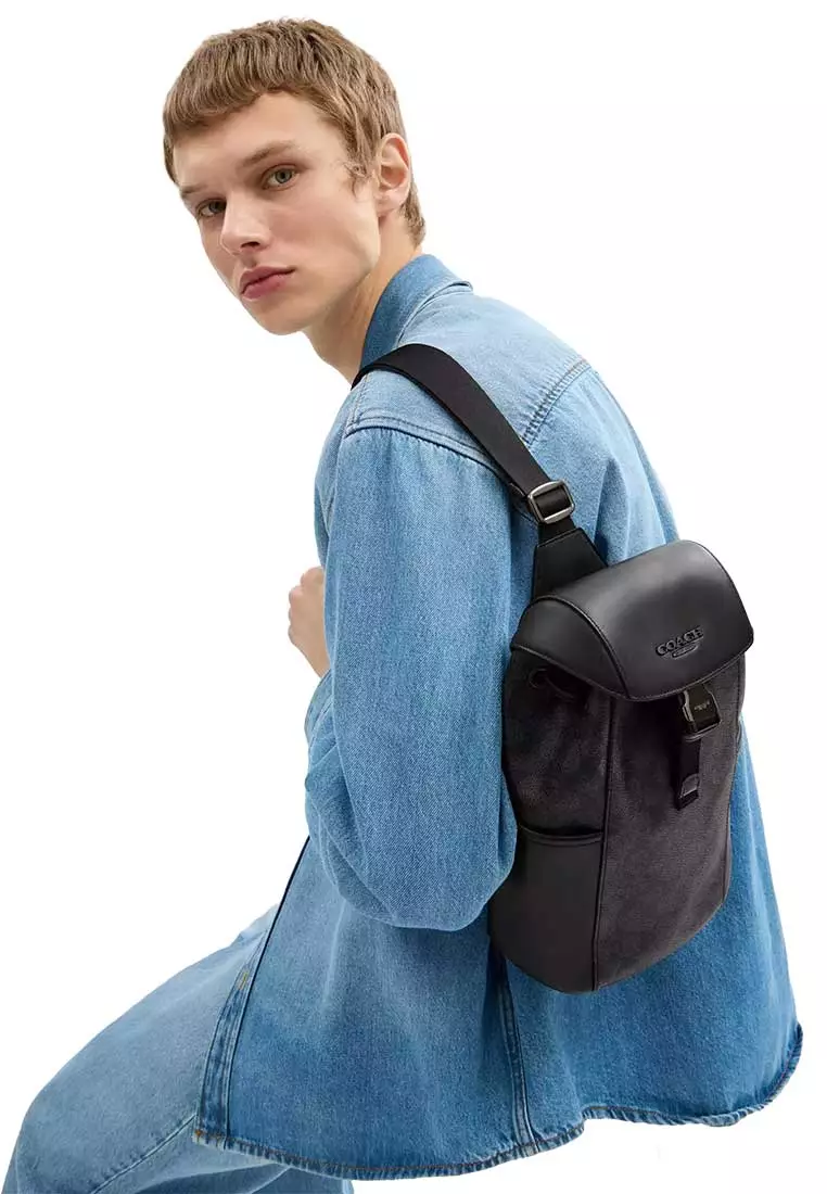Buy COACH Racer Pack Charcoal/Black CT712 2026 Online | ZALORA